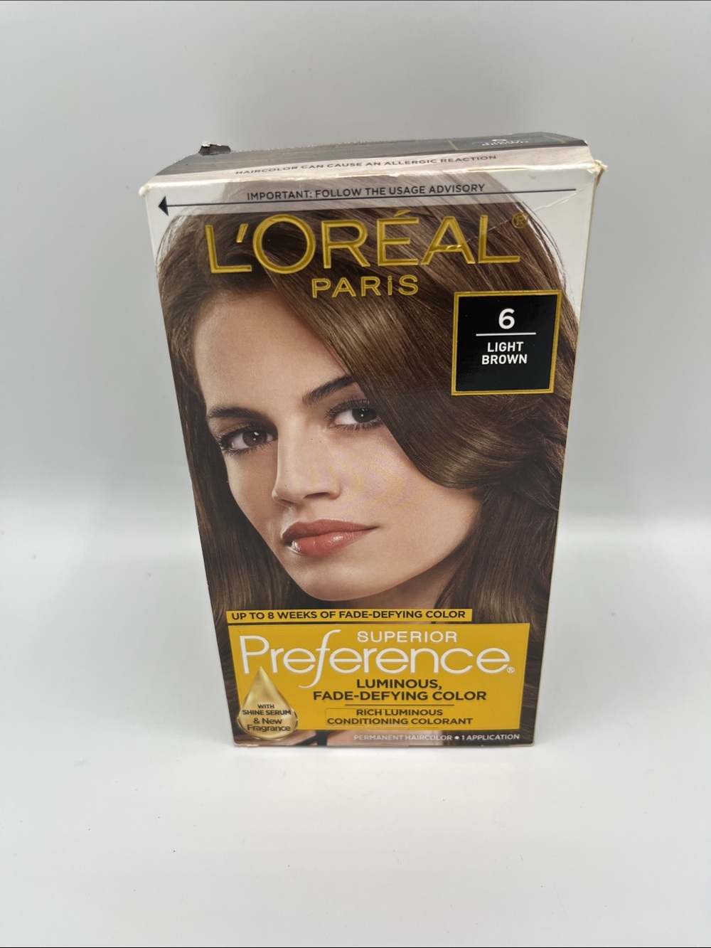 L'Oreal Paris Superior Preference Hair Color, 6 Light Brown, Pack of 1, Hair Dye